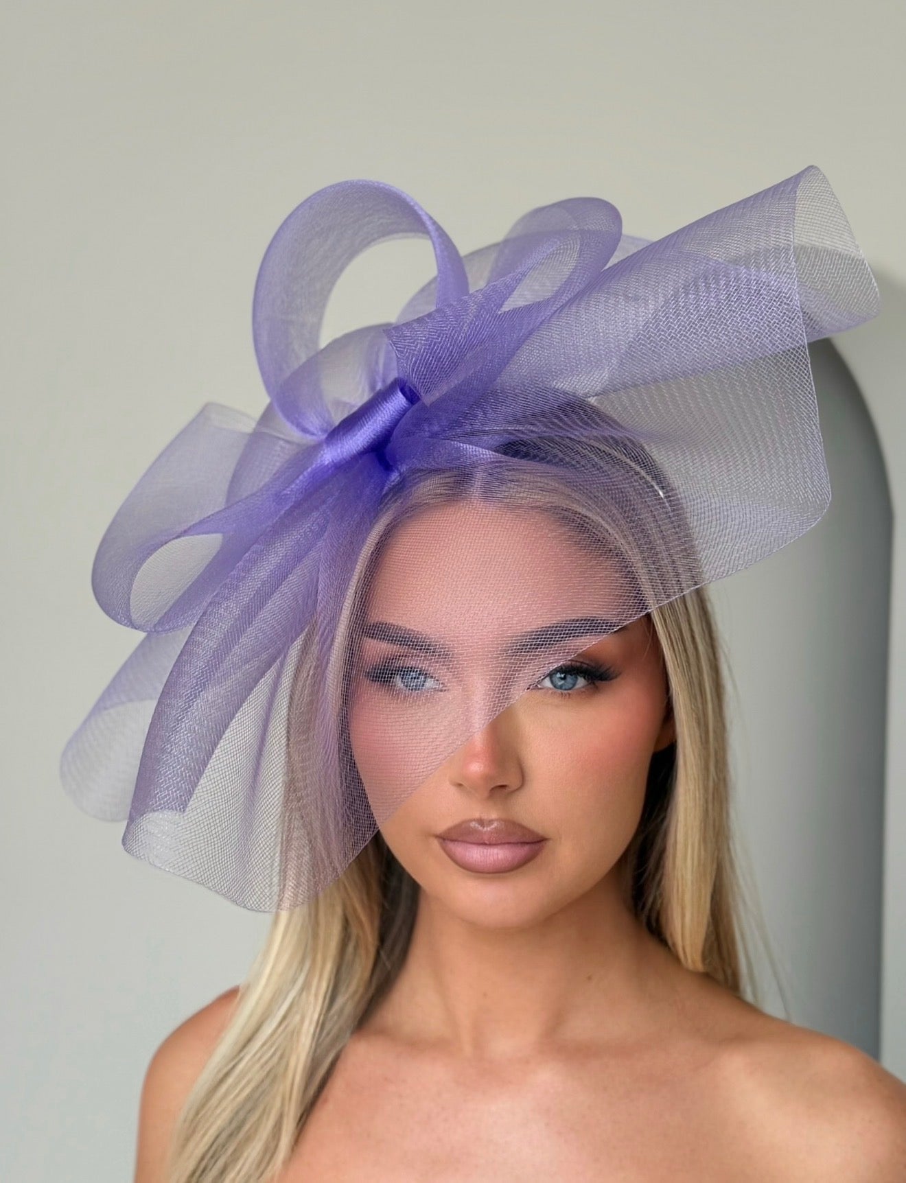Loop Fascinator Headband Purple