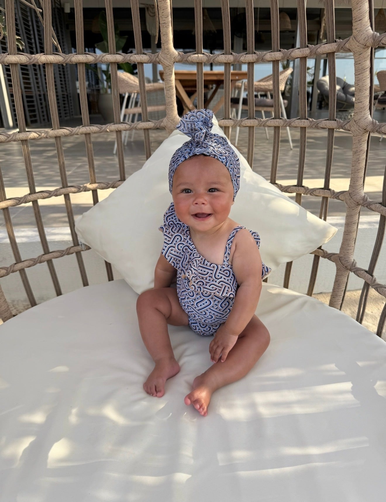 Mini St. Tropez Ruffle shoulder Swimsuit