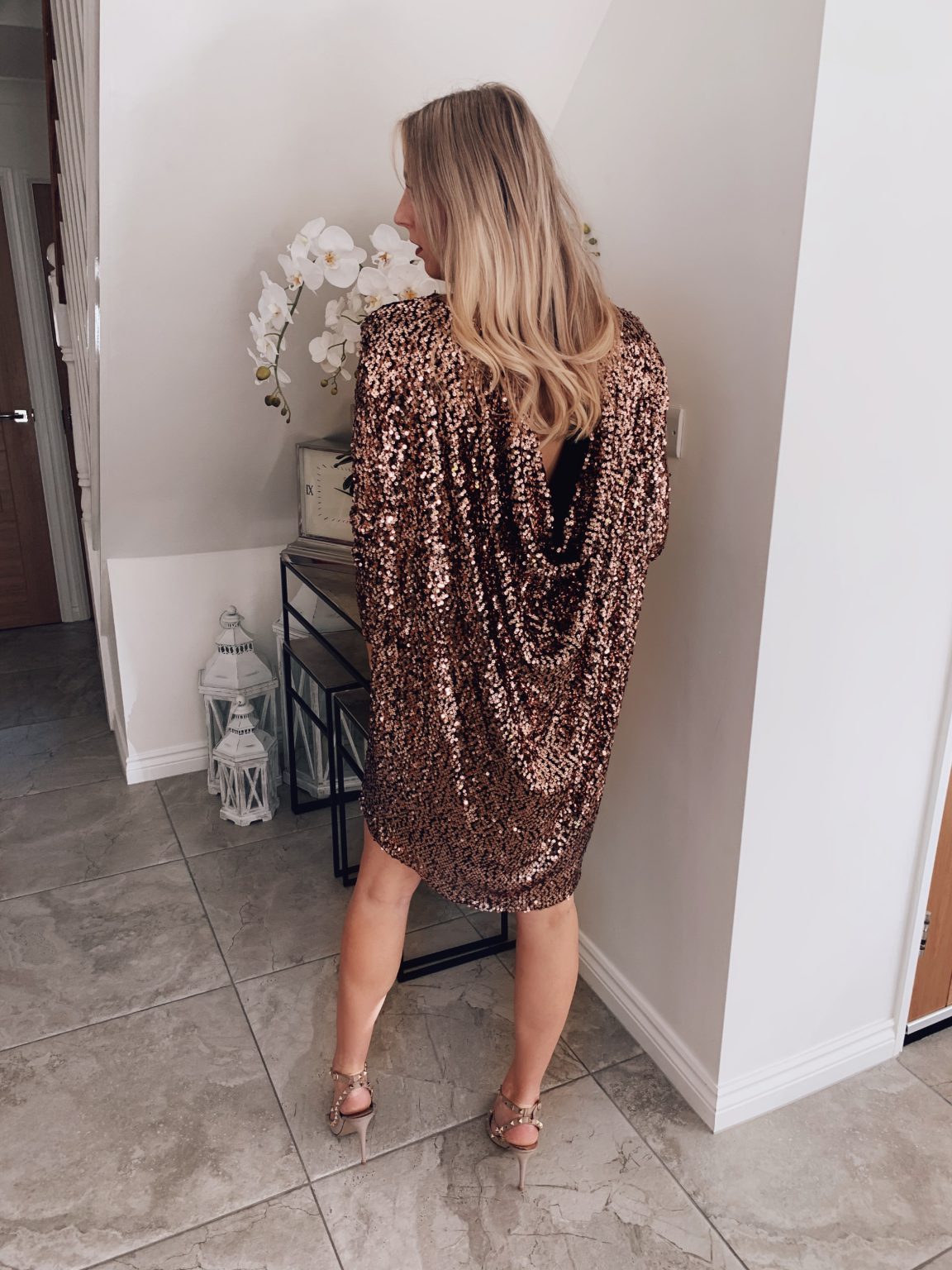Erin Maternity Dress Rose Gold