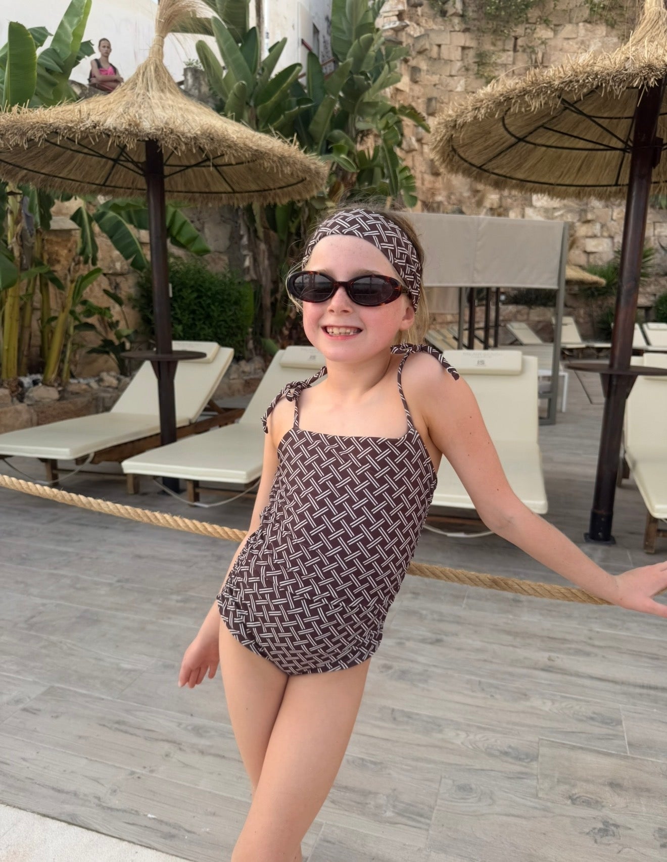 Mini Bali Gathered Tie Shoulder Swimsuit