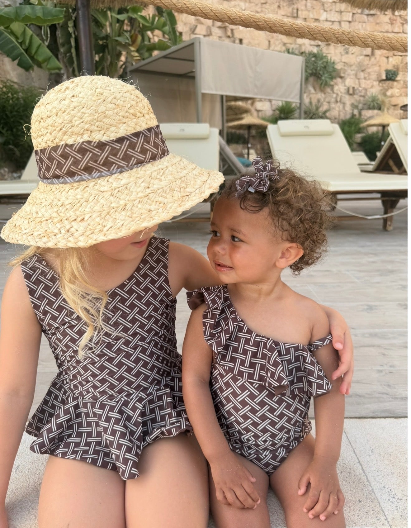 Mini Bali Ruffle shoulder Swimsuit