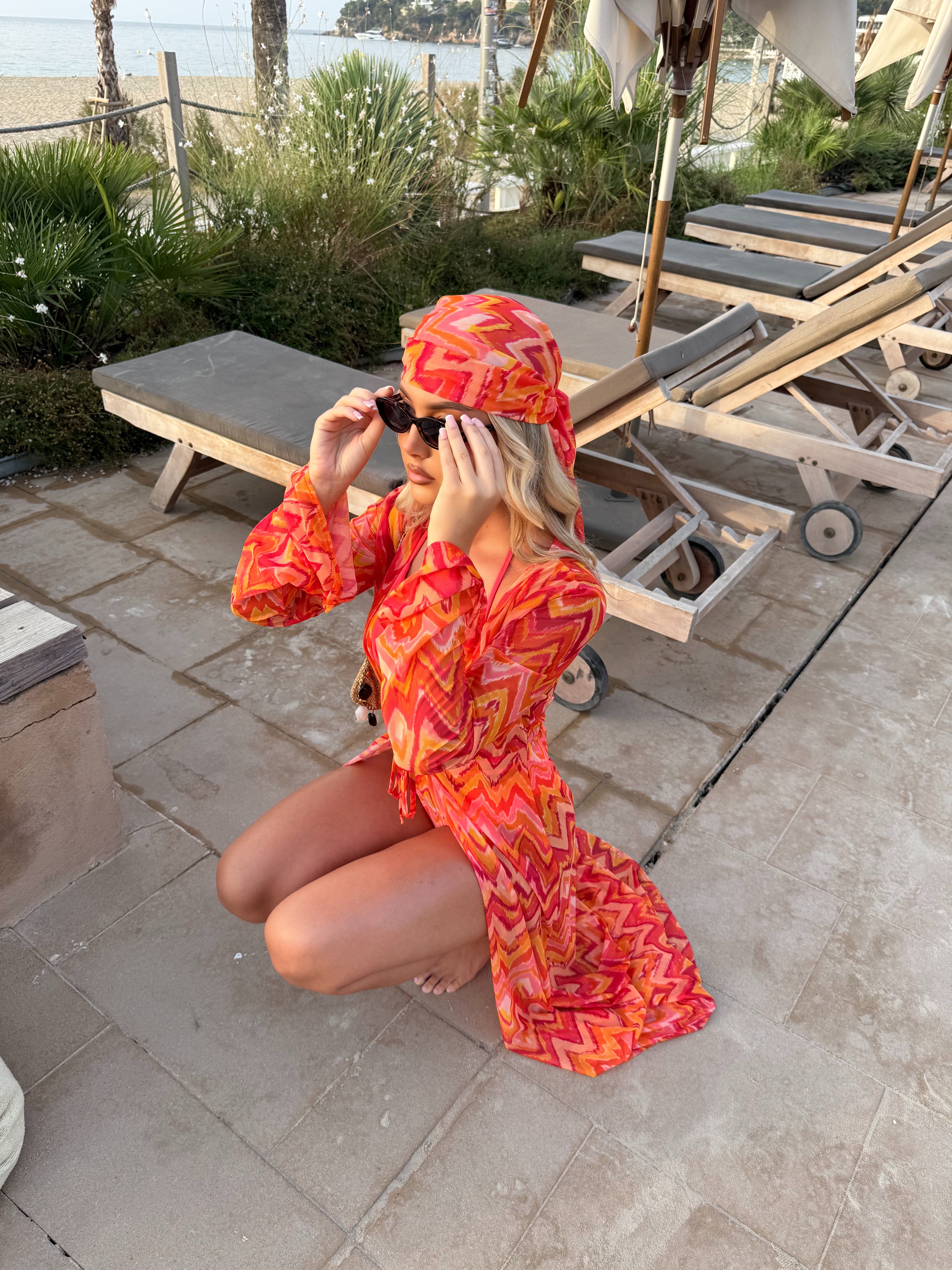 Marrakesh Orange Kimono