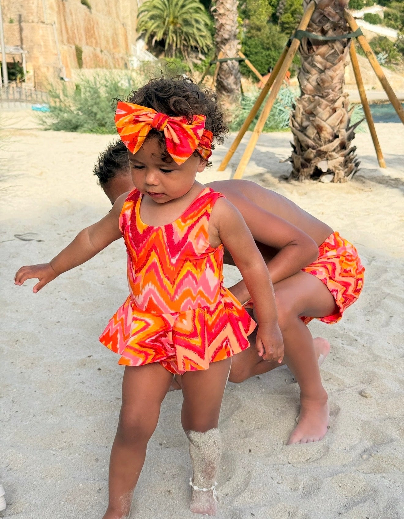Mini Marrakesh Orange Bow Headband