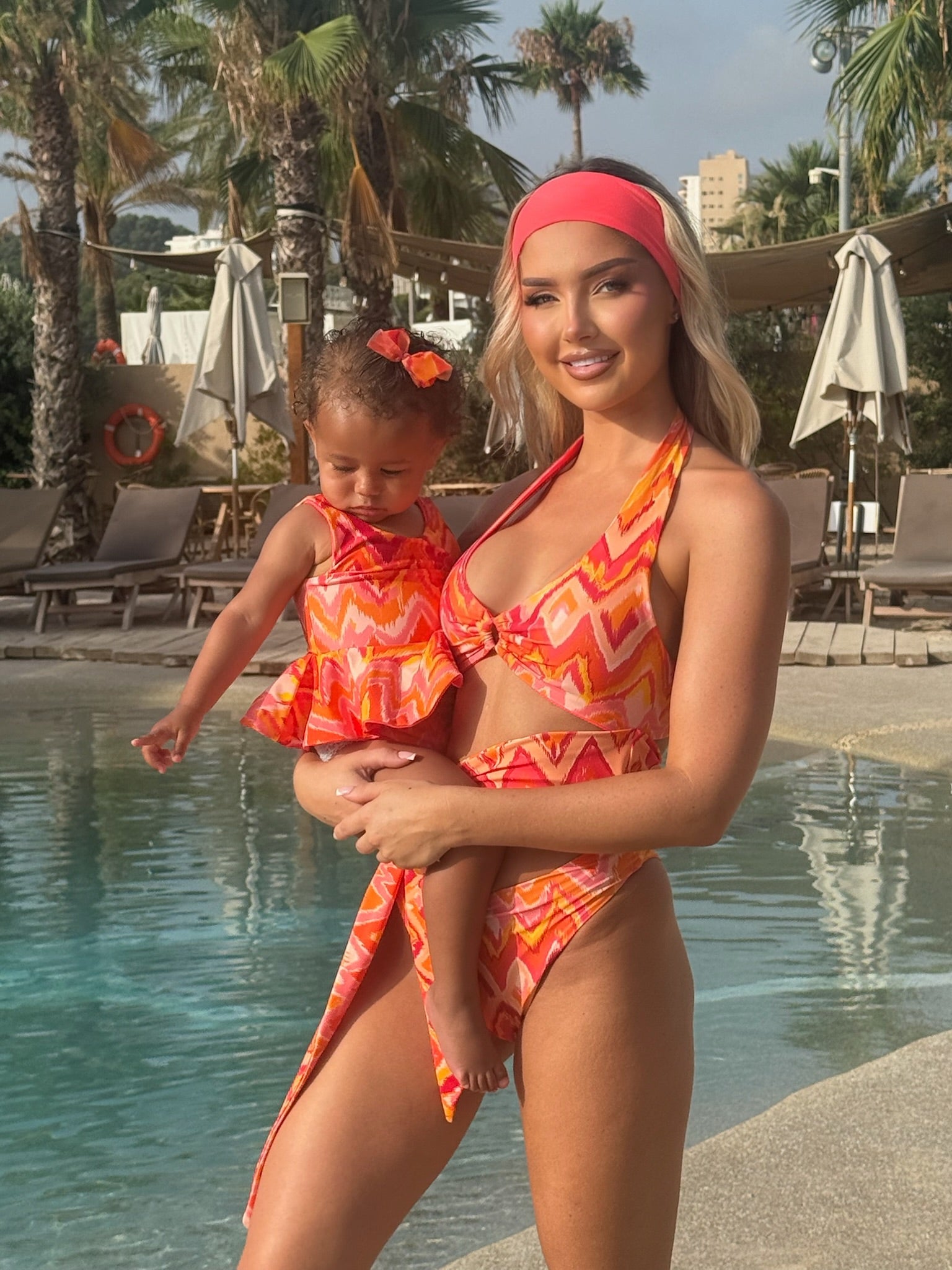 Marrakesh Orange Lycra Headband