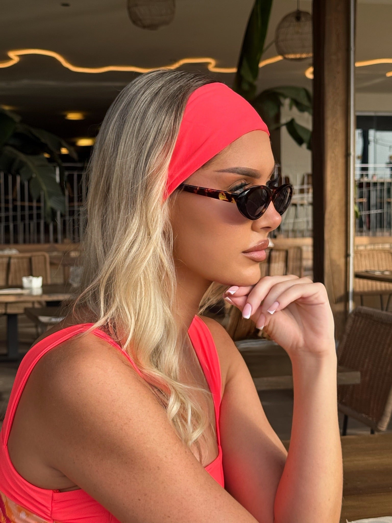 Marrakesh Orange Lycra Headband