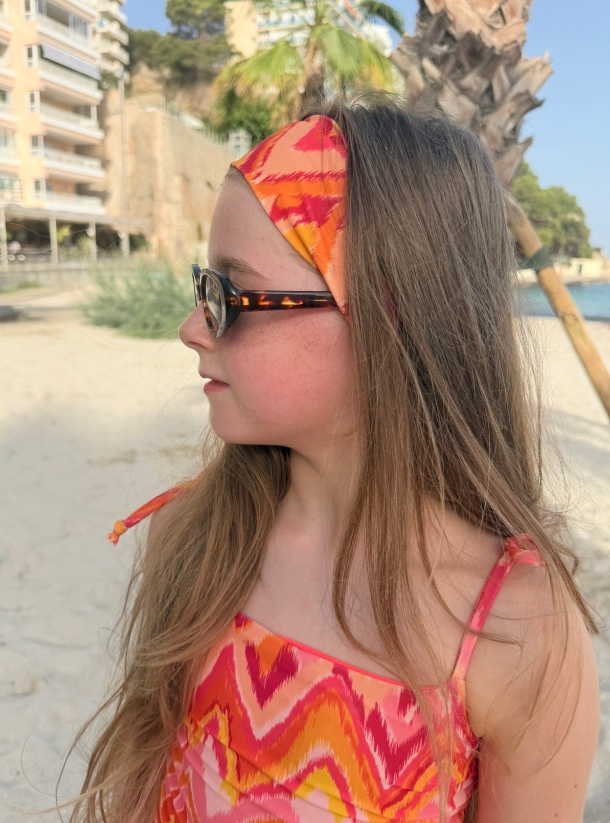 Mini Marrakesh Orange Lycra Headband