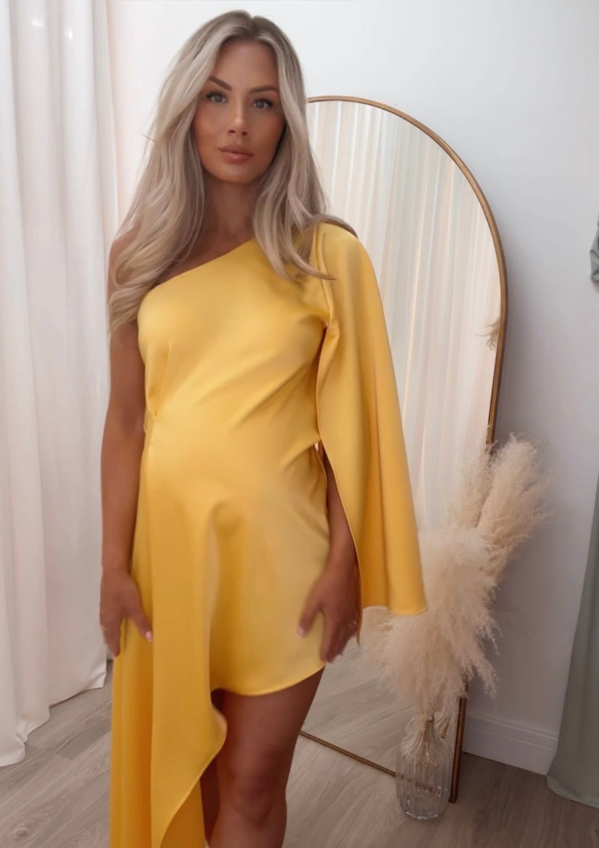 Liberty Maternity Dress Yellow