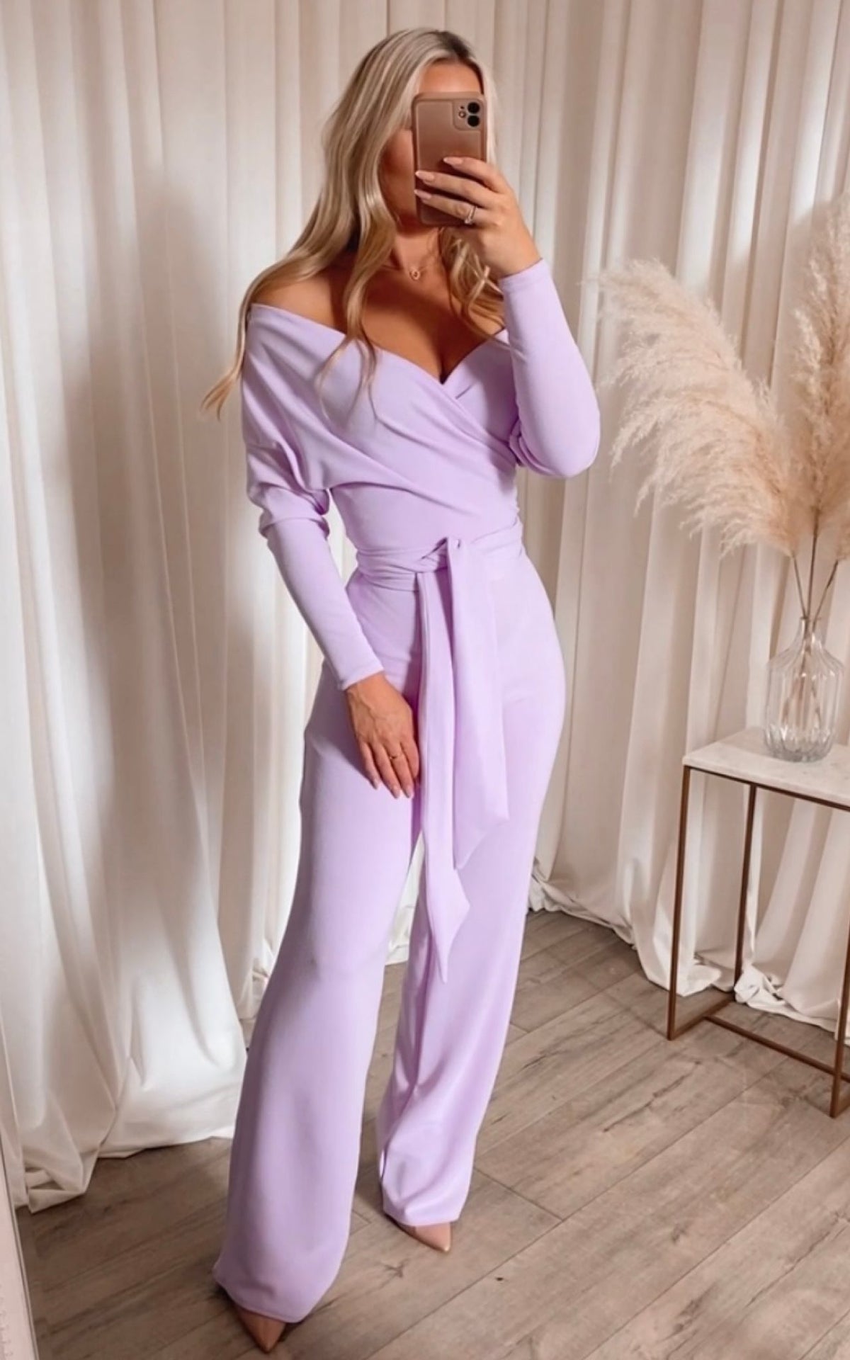 Qing Jumpsuit (Lilac Grey)