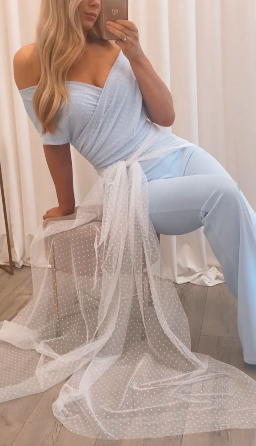 Philippa Jumpsuit Baby Blue